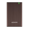 AISENS ASE-2525BWN caja para disco duro externo Caja de disco duro (HDD) Marrón 2.5" (2)