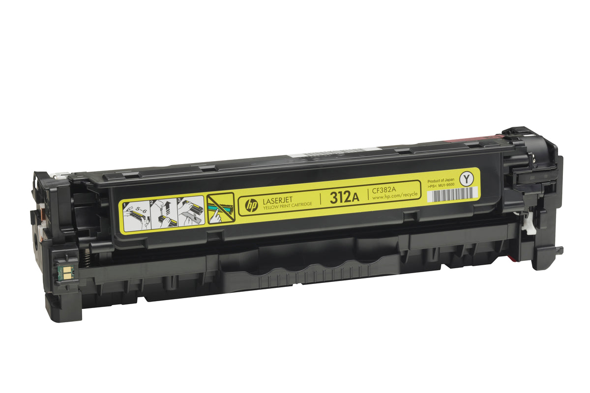 HP 312A Yellow Original LaserJet Toner Cartridge cartucho de tóner (5)