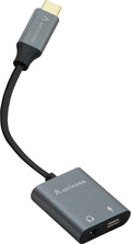Adaptador USB-C m. - jack h. + USB-C