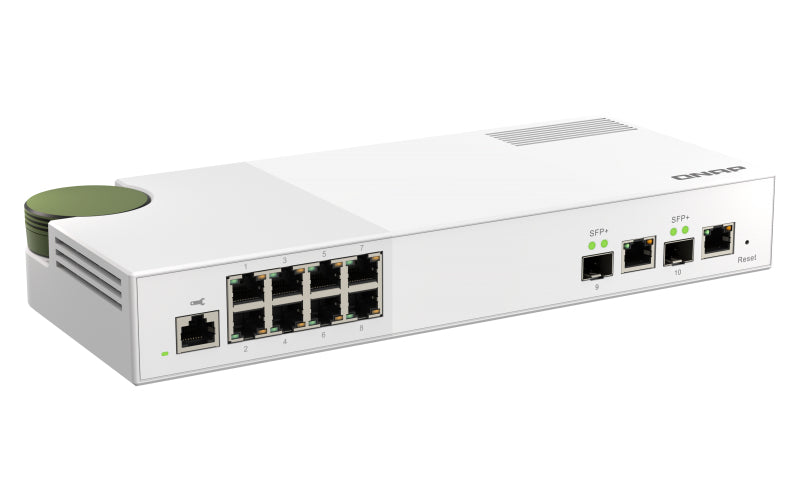 QNAP QSW-M2108-2C switch Gestionado L2 2.5G Ethernet (100/1000/2500) Gris, Blanco (5)