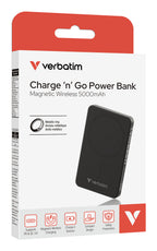 Verbatim Charge 'n' Go Essentials 5000 mAh Cargador inalámbrico Negro