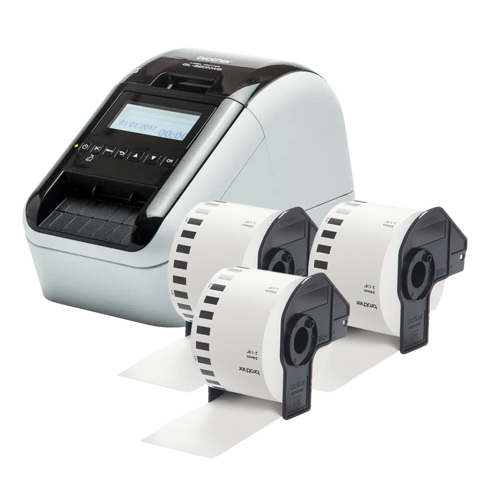 Brother QL-820NWBVMXX1 impresora de etiquetas Térmica directa Color 300 x 600 DPI 176 mm/s Inalámbrico y alámbrico Ethernet DK Wifi Bluetooth (8)