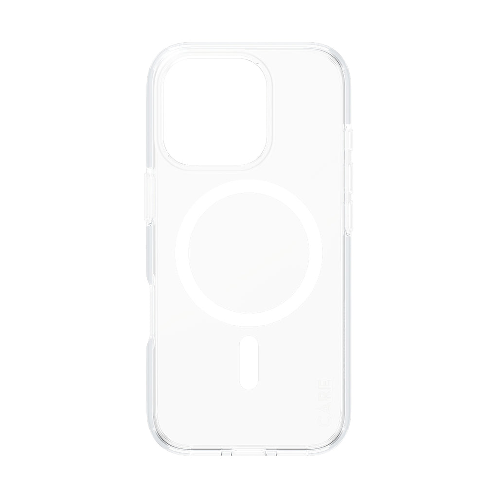 PanzerGlass CARE™ by ® Urban Combat Case Transparent w. White MagSafe iPhone 16 Pro funda para teléfono móvil Transparente (4)