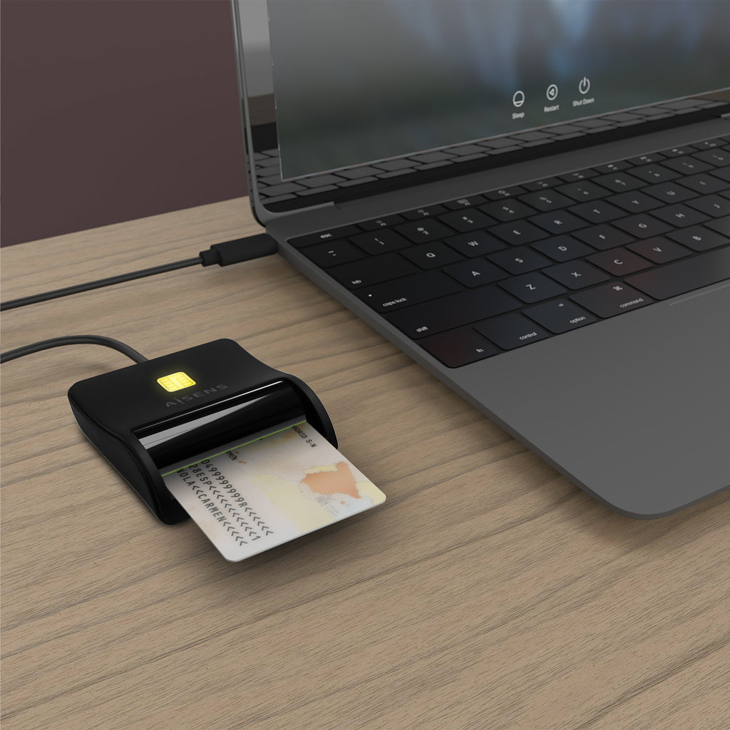 AISENS ASCR-SN03C-BK lector de control de acceso Lector USB de control de acceso (9)