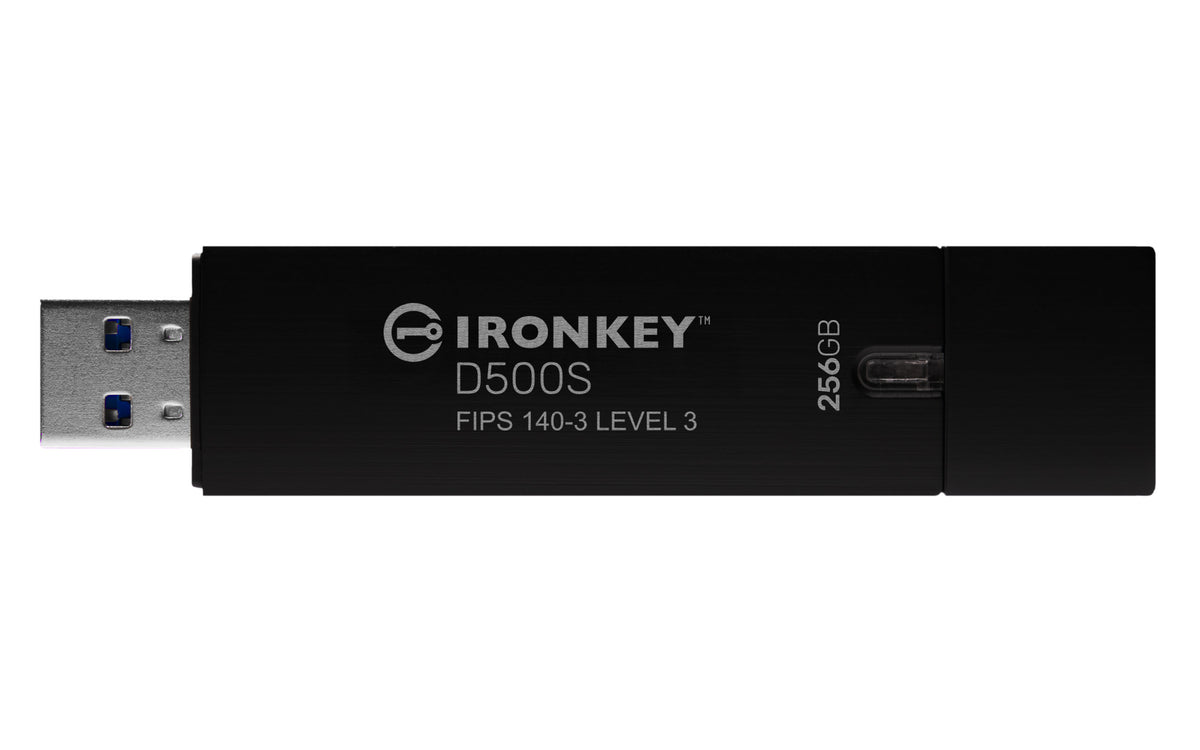 Kingston IronKey D500S - Unidad flash USB - cifrado - 256GB - USB3.2 Gen 1