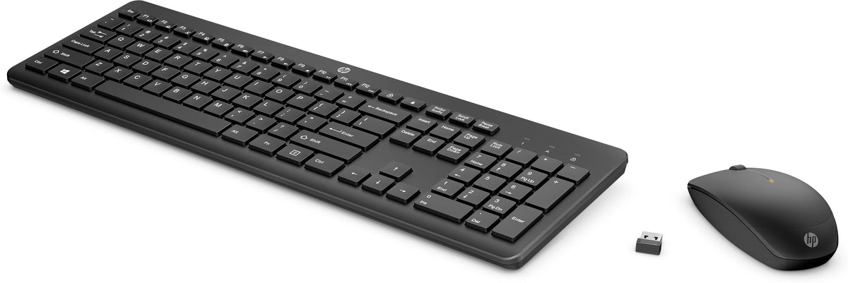 HP 235 Wireless Mouse and Keyboard Combo teclado Ratón incluido Oficina RF inalámbrico Negro (4)