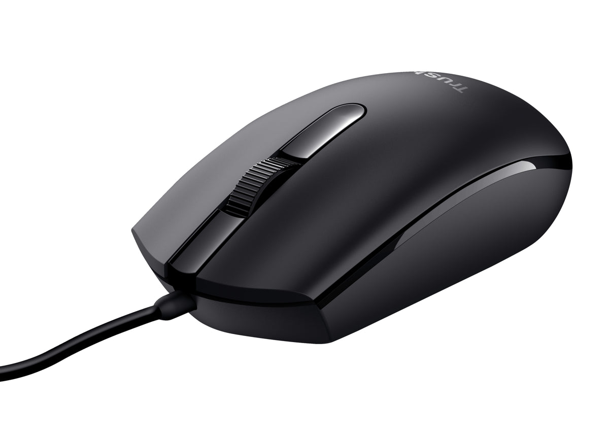 Trust Basi ratón Oficina Ambidextro USB tipo A Óptico 1200 DPI