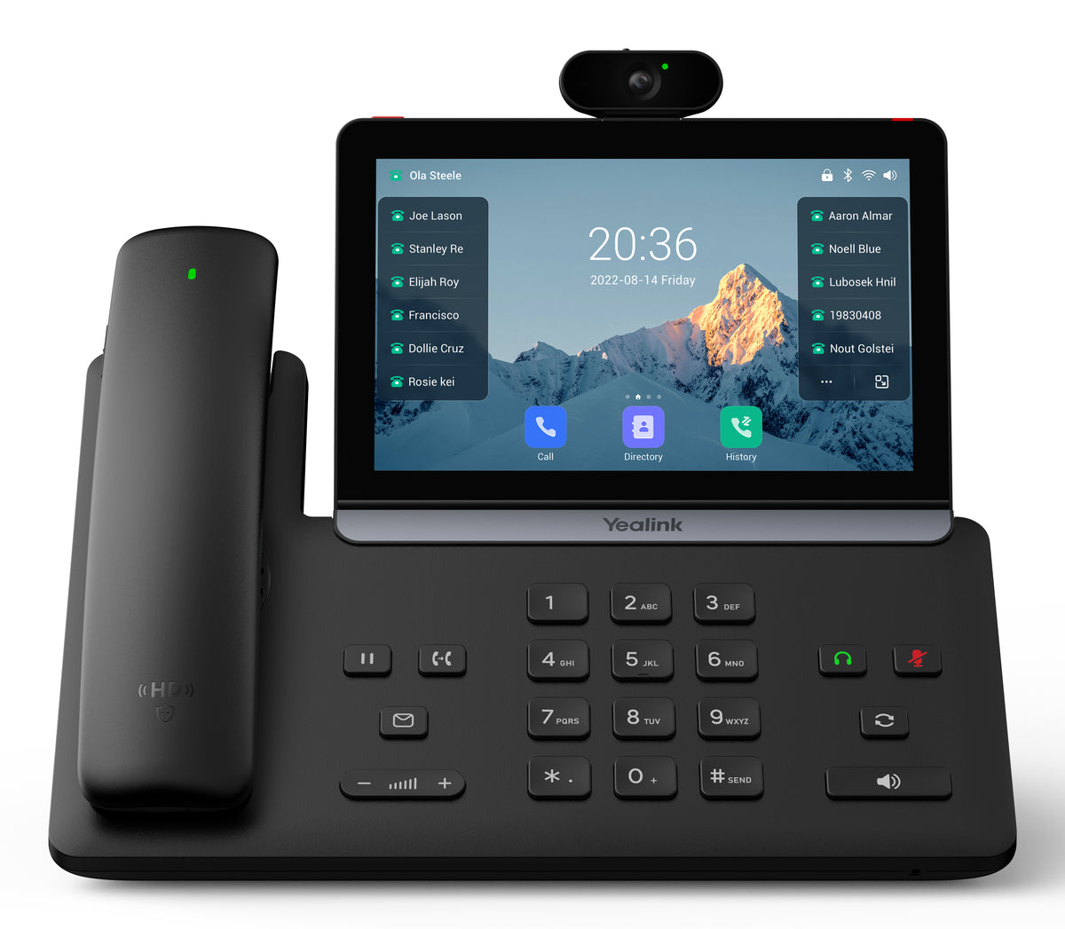 Yealink T88V Pro teléfono IP Negro LCD Wifi