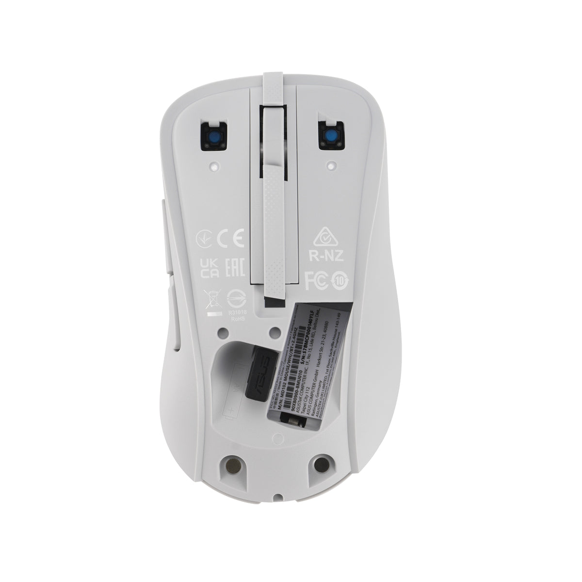 ASUS Wireless Mouse MD102 ratón Universal Mano derecha RF Wireless + Bluetooth Óptico 1600 DPI (7)