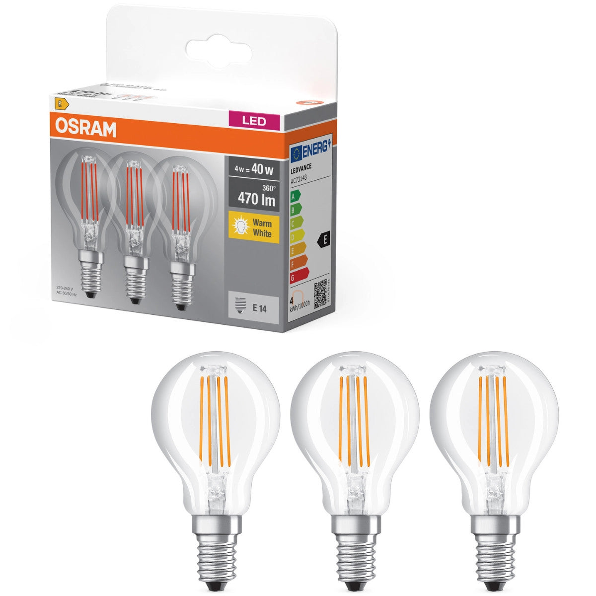 Osram Classic LED bulb 4 W E14 (2)