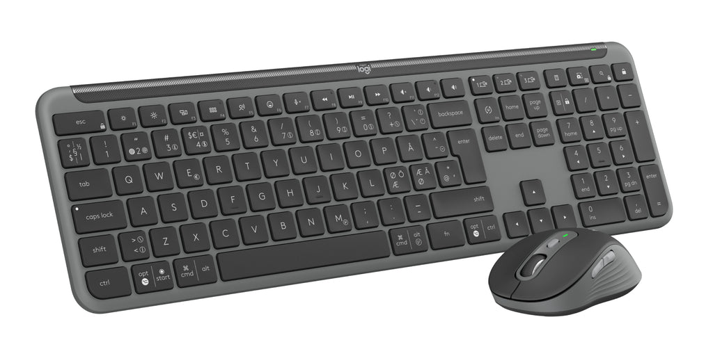 Logitech MK950 teclado Ratón incluido Oficina RF Wireless + Bluetooth QWERTY Nórdico Grafito (5)
