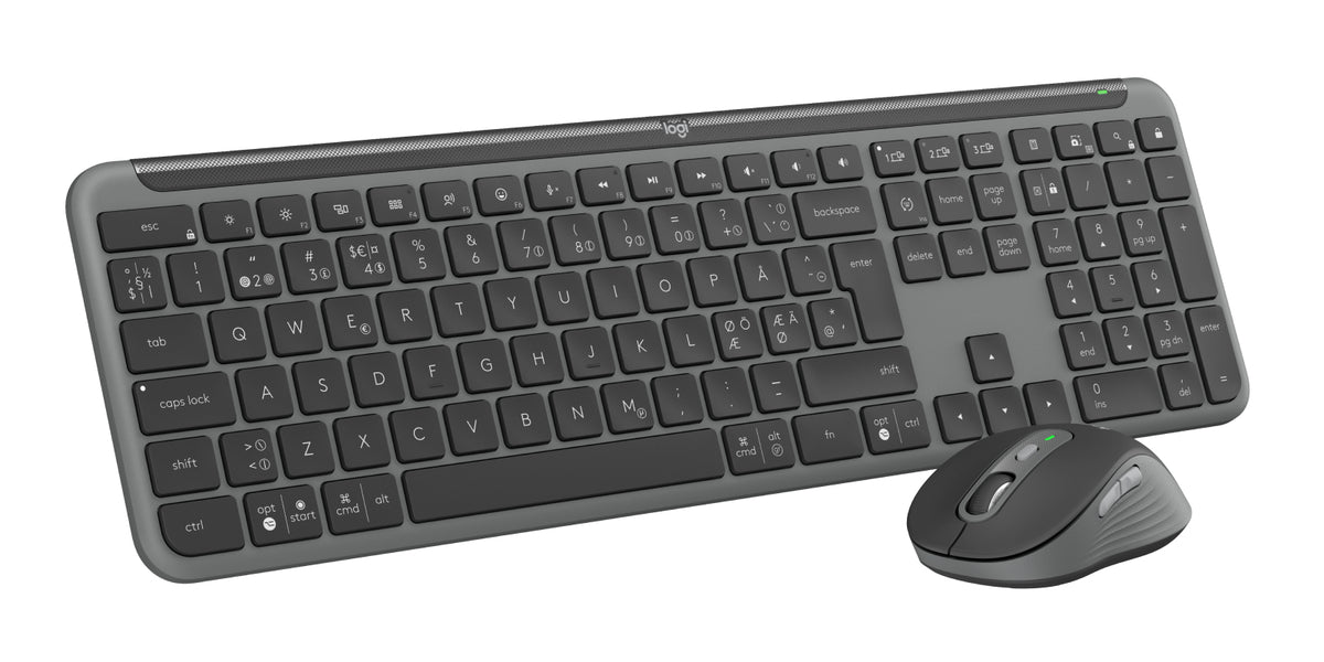 Logitech MK950 teclado Ratón incluido Oficina RF Wireless + Bluetooth QWERTY Nórdico Grafito (5)
