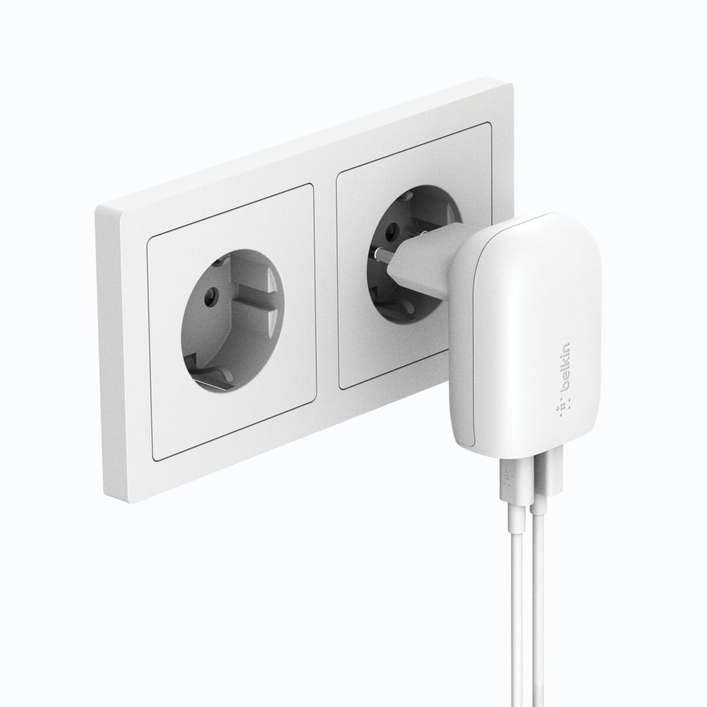 Adaptador de corriente - 37 vatios - PD 3.0 - 2 conectores de salida (USB, USB-C)