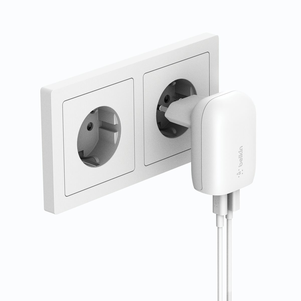 Adaptador de corriente - 37 vatios - PD 3.0 - 2 conectores de salida (USB, USB-C)