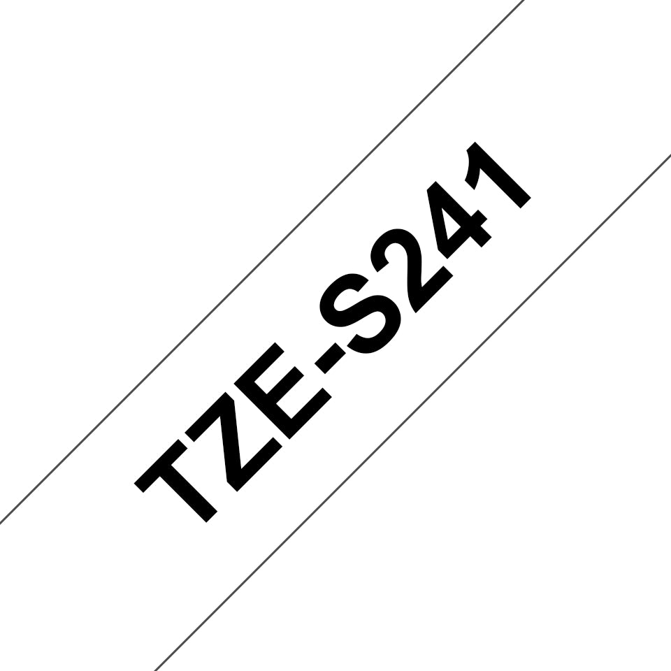 Brother TZE-S241 cinta para impresora de etiquetas Negro sobre blanco TZ (2)