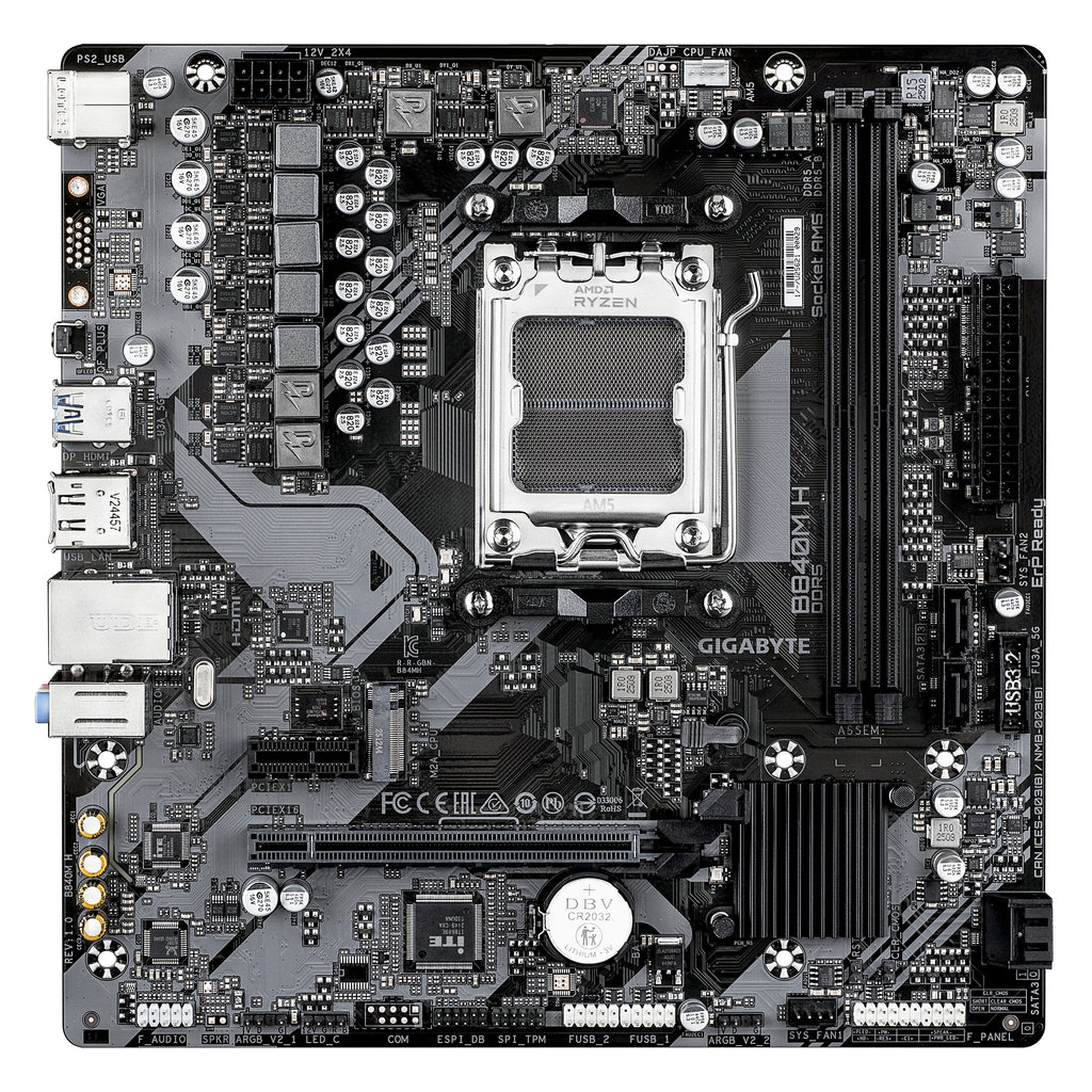 GIGABYTE B840M H placa base AMD B840 Zócalo AM5 micro ATX (3)