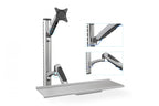 Digitus DA-90354 support d'écran plat pour bureau 68,6 cm (27") Mur Argent (3)
