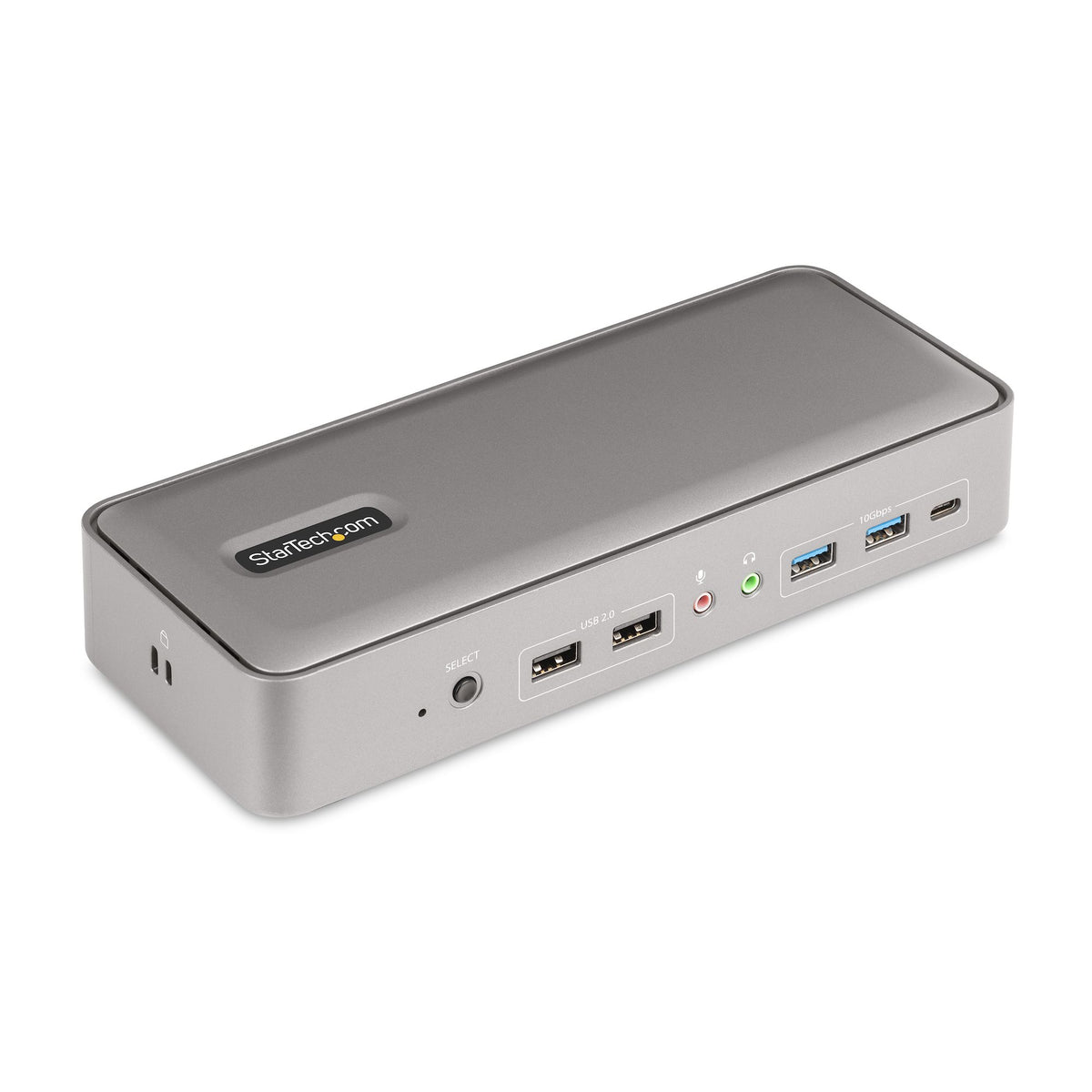 StarTech.com 129UE-USBC-KVM-DOCK interruptor KVM Plata