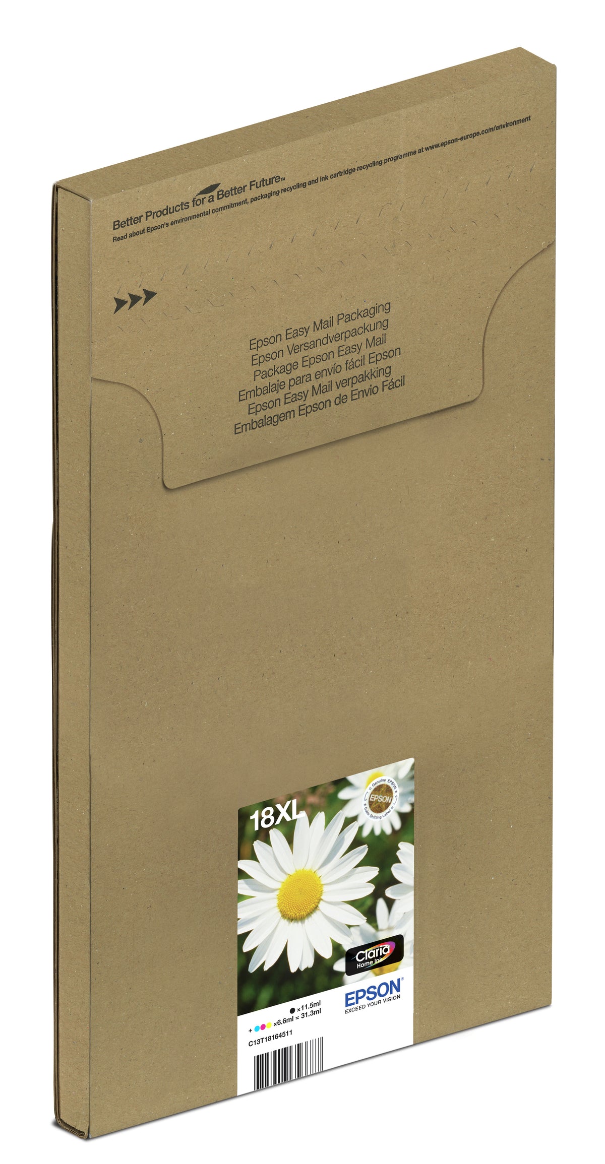 Epson Daisy 18XL EasyMail cartucho de tinta 1 pieza(s) Original High (L) Yield Negro, Cian, Magenta, Amarillo (2)