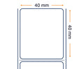 Zebra Labels, Others, Papel Térmico, Z-Perform 1000D, An: 40 mm, Al: 40 mm, Diá: 127 mm, Cent: 25.4 mm 3012558-T