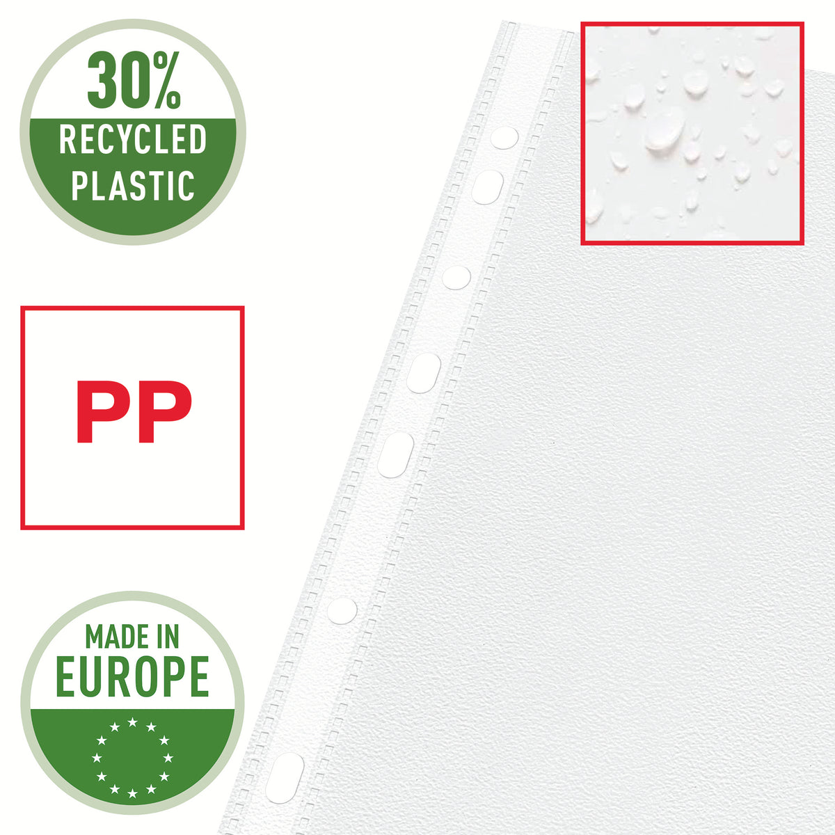 Esselte 56191 protector de hojas 210 x 297 mm (A4) Polipropileno (PP) 10 pieza(s) (3)