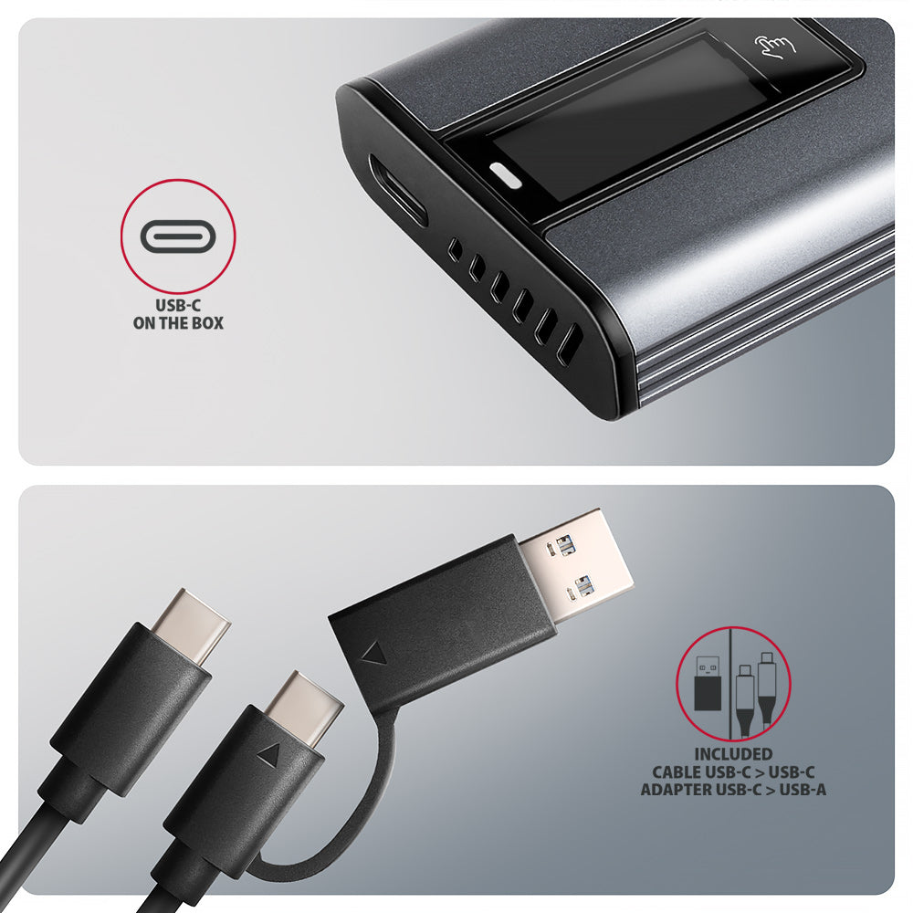 Axagon EEM2-SD2 caja para disco duro externo Caja externa para unidad de estado sólido (SSD) Gris M.2 (7)