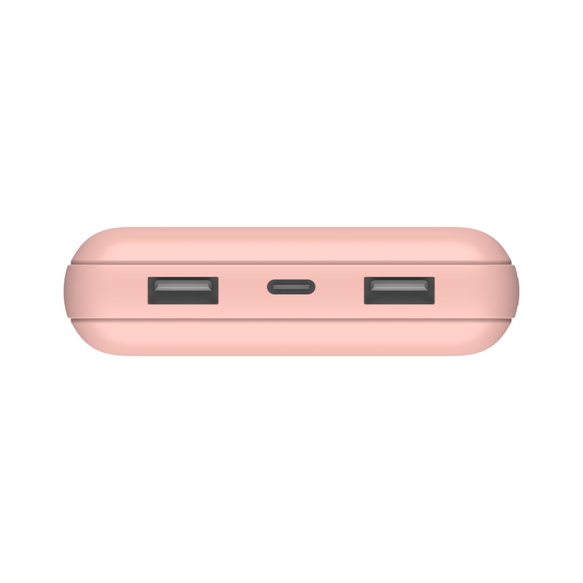 Cargador portátil - 20000 mAh - 15 vatios - 3 A - 3 conectores de salida (USB-C, 2 x USB) - en el cable: USB-C - oro rosa