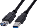 Startech USB3SEXT1MBK - Macho a Hembra USB A, Extensor, Negro