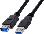Startech USB3SEXT1MBK - Macho a Hembra USB A, Extensor, Negro