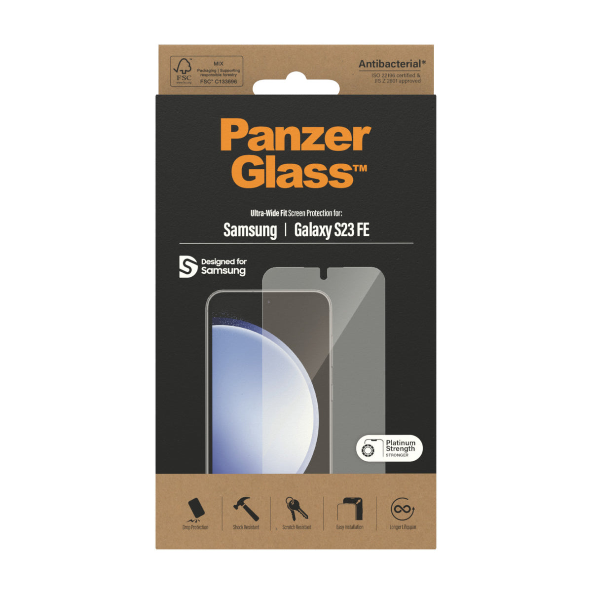 PanzerGlass ® Screen Protector Samsung Galaxy S23 FE | Ultra-Wide Fit Protector de pantalla 1 pieza(s) (3)