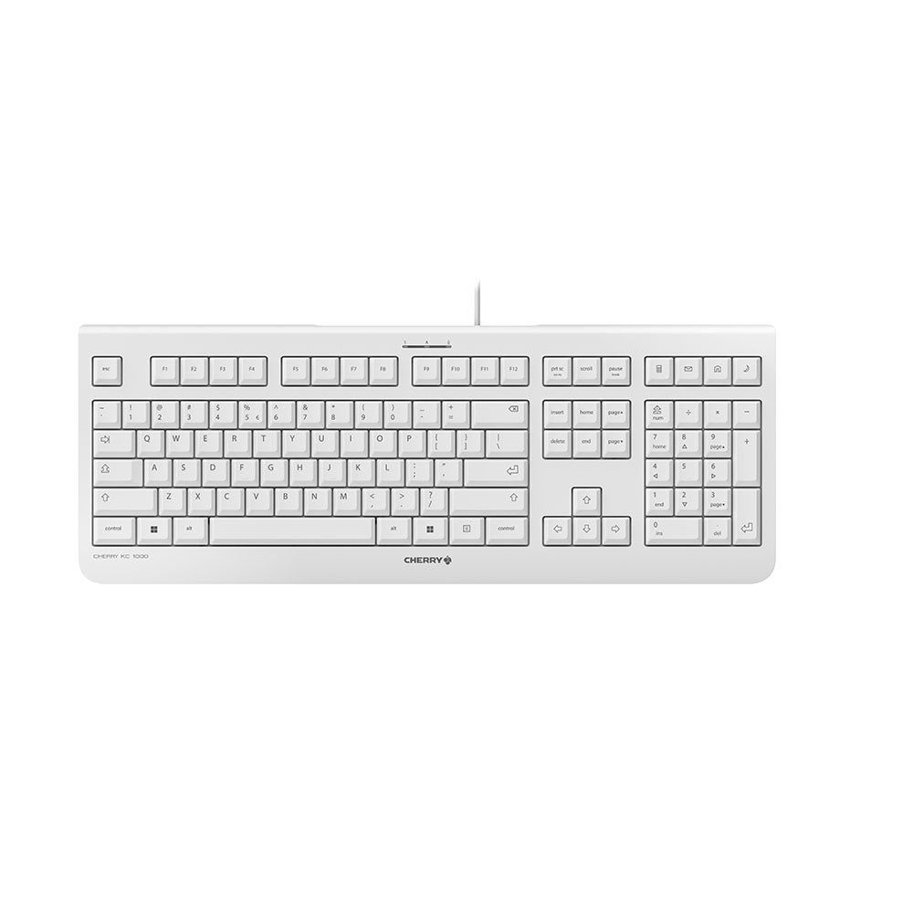 CHERRY KC 1000 teclado Universal USB QWERTY Inglés de EE. UU. Gris