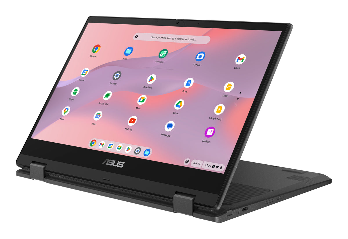 ASUS Chromebook CM14 Flip CM1402FM2A-EC0015 MediaTek Kompanio 520 35,6 cm (14") Pantalla táctil Full HD 8 GB LPDDR4x-SDRAM 128 GB eMMC Wi-Fi 6 (802.11ax) ChromeOS Gris QWERTZ Alemán (3)