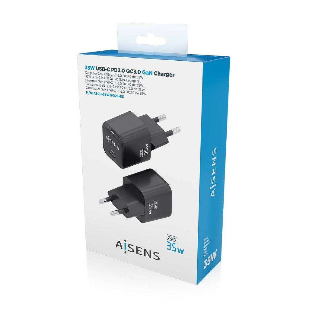 AISENS ASCH-35W1P023-BK cargador de dispositivo móvil Universal Corriente alterna Carga rápida Interior (7)