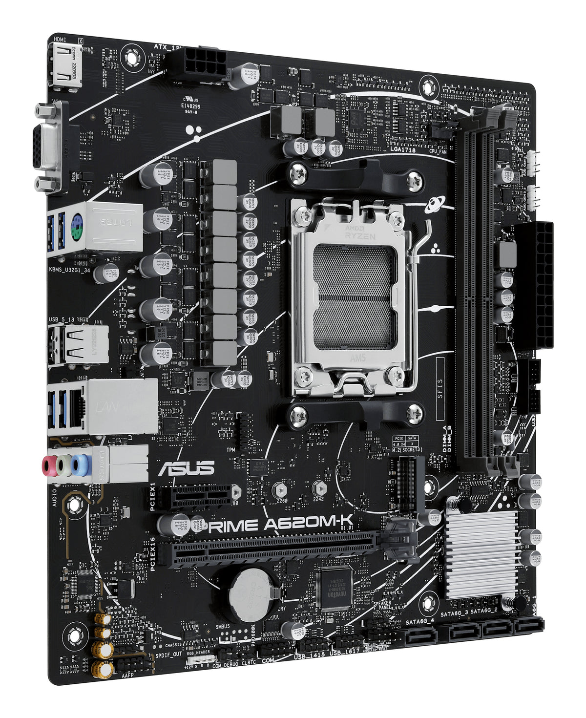 ASUS PRIME A620M-K AMD A620 Zócalo AM5 micro ATX (4)