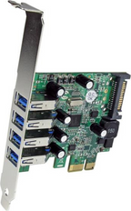 Startech PEXUSB3S4V - Controlador SuperSpeed, 4x USB A, Adaptador USB, PCIe x1 (3)