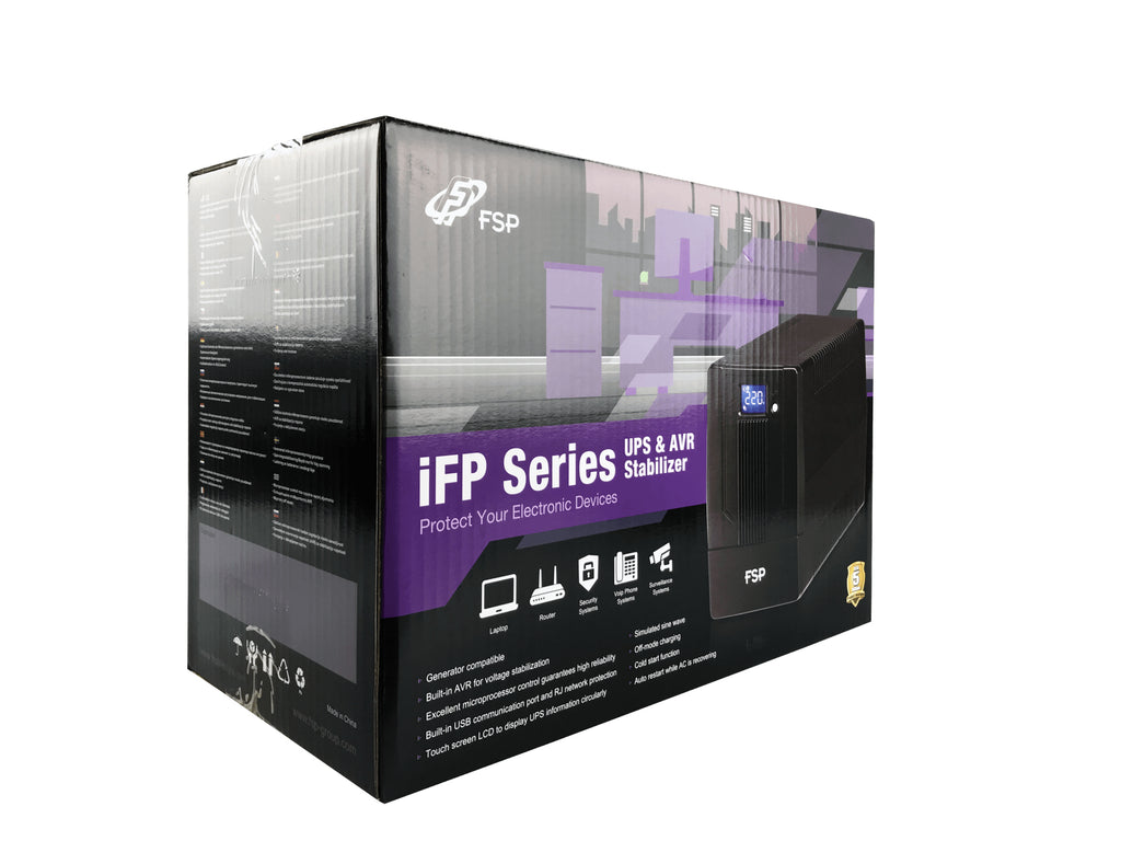 FSP iFP 1000 sistema de alimentación ininterrumpida (UPS) Línea interactiva 1 kVA 600 W 2 salidas AC (7)