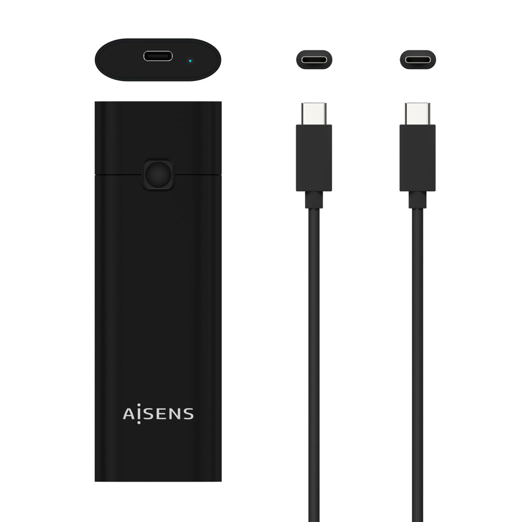 AISENS ASM2-020B caja para disco duro externo Caja externa para unidad de estado sólido (SSD) Negro (5)