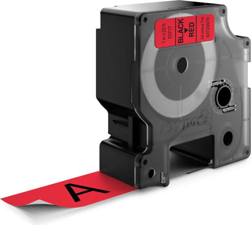 Cinta D1 Dymo LM 24 mm x 7 m rojo (2)