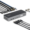 StarTech.com DK30C2DPEPRUE base para portátil y replicador de puertos Alámbrico USB 3.2 Gen 1 (3.1 Gen 1) Type-C Gris