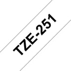 Brother TZE-251 cinta para impresora de etiquetas Negro sobre blanco (2)