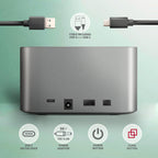 Axagon ADSA-DC base de conexión para disco duro USB 3.2 Gen 1 (3.1 Gen 1) Type-A Gris (7)