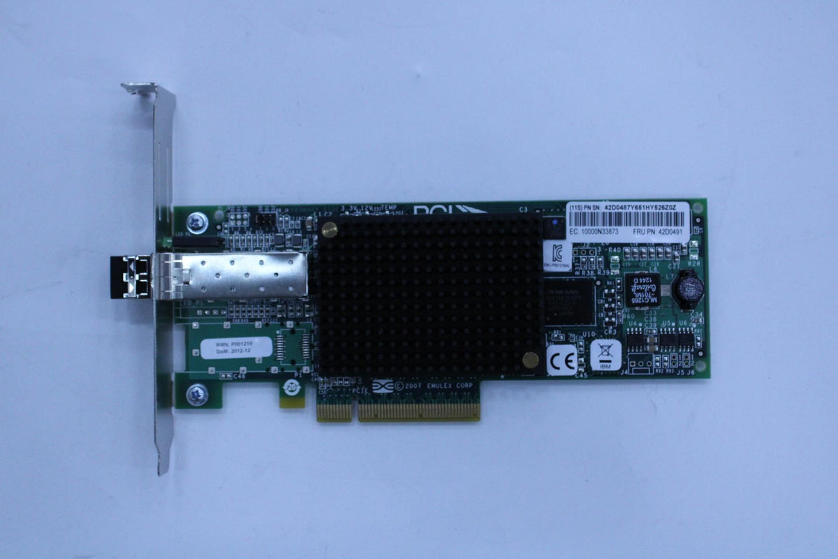 IBM Emulex FC 8Gb Puerto Único 42D0491-RFB – Reacondicionado