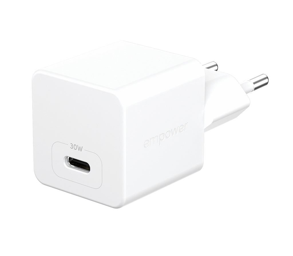 PanzerGlass empower™ by ® Turbo 30W Charger Single USB-C | EU Plug | Silver White Smartphone Blanco Corriente alterna Carga rápida Interior