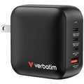 Verbatim Mini GaN Charger 100W Universal Negro Corriente alterna Carga rápida
