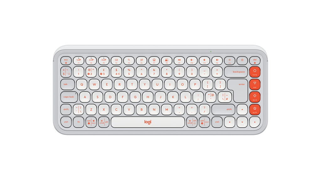 Logitech POP Icon Keys teclado Universal Bluetooth QWERTY Inglés del Reino Unido Blanco