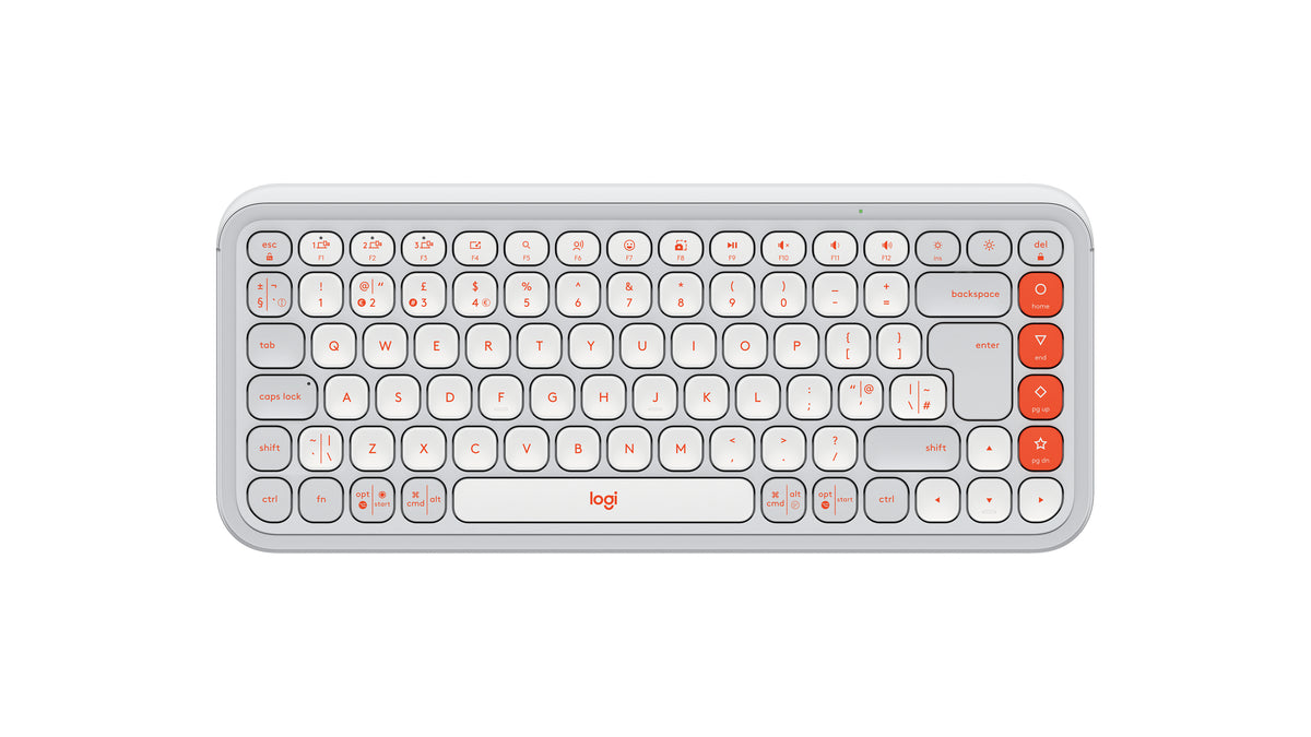 Logitech POP Icon Keys teclado Universal Bluetooth QWERTY Inglés del Reino Unido Blanco