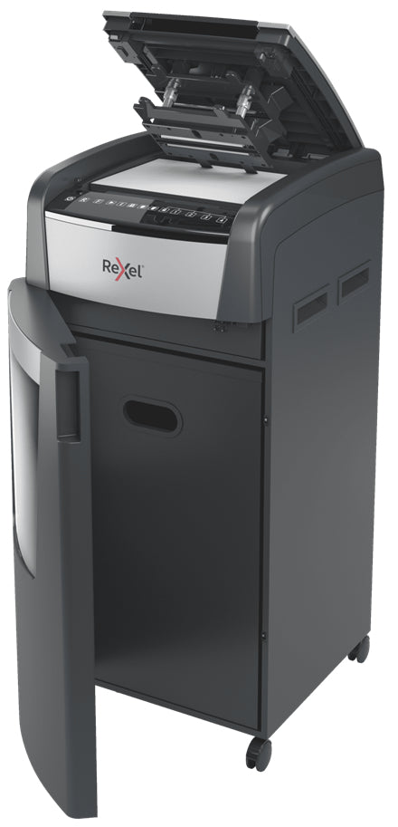 Rexel Optimum AutoFeed+ 600M triturador de papel Microcorte 55 dB 23 cm Negro, Plata (4)