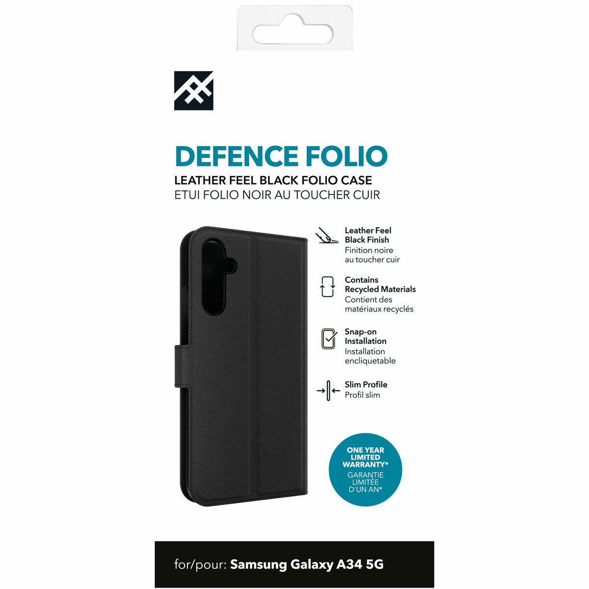 Funda con tapa para móvil iFrogz Defence