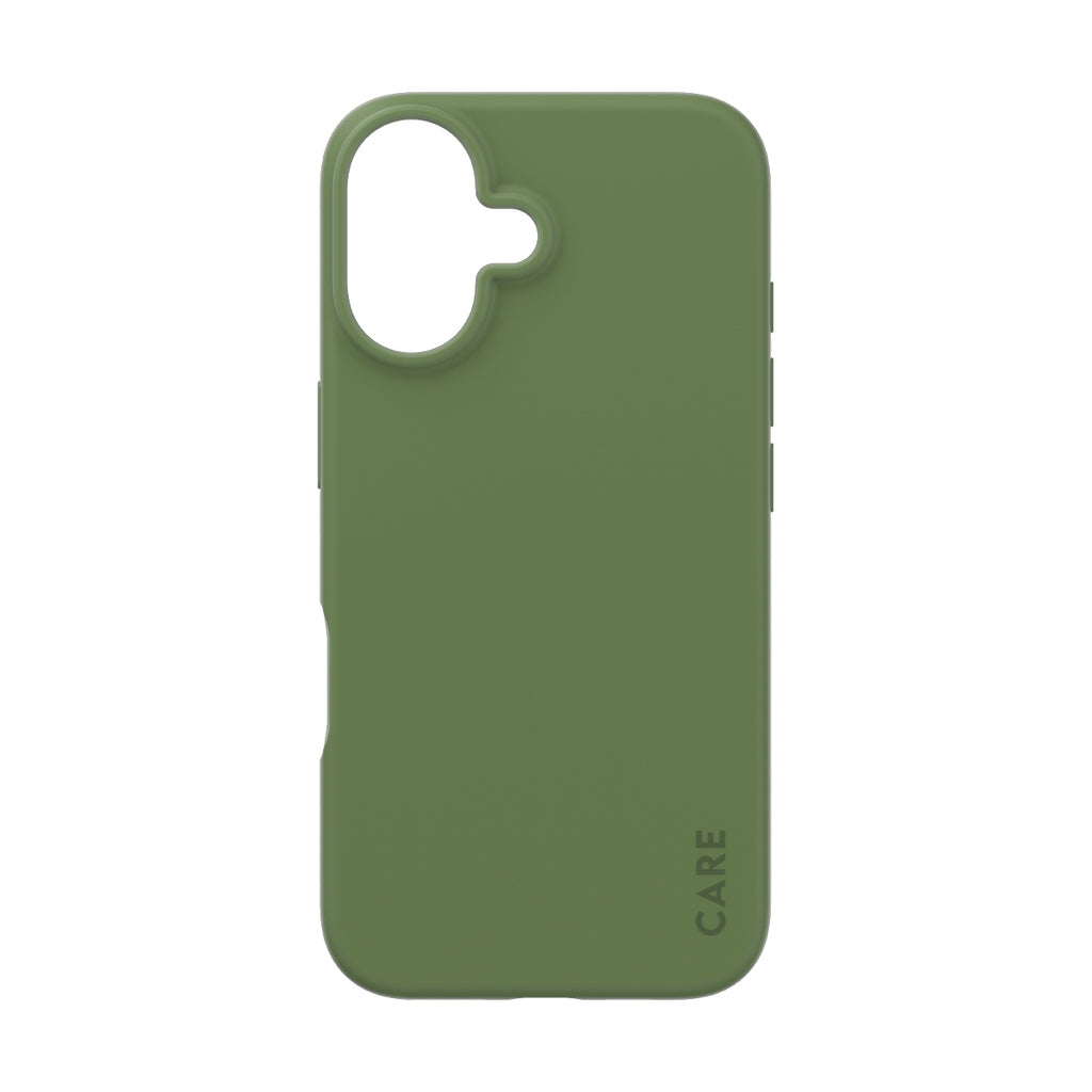 PanzerGlass CARE™ by ® Case Green iPhone 16 funda para teléfono móvil Verde
