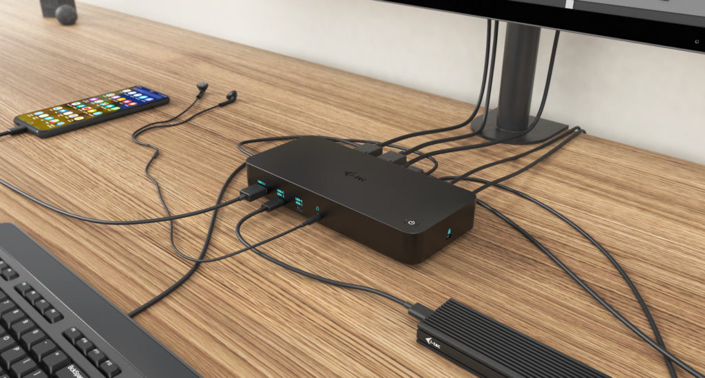 i-tec CATRIPLEDOCKPDPROUK base para portátil y replicador de puertos Alámbrico
